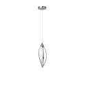 Dainolite SEL 18 Watts LED Horizontal Pendant w/ Swooped Arms, Polished Chrome Finish