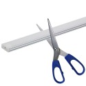 Dainolite LCUT Shallow U Track Anodized Alum 1" Increments
