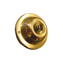 Trine SRP Polished Solid Brass w/ Black Center