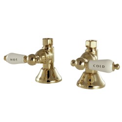 Kingston Brass CCK4415 Straight Stop Shut Off Valve w/ PL lever handles