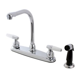 Kingston Brass FB751 8-inch Centerset Kitchen Faucet, Polished Chrome