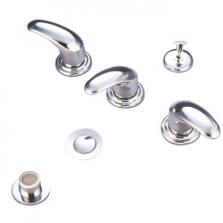 Kingston Brass KB632 Legacy Three Handle Bidet Faucet w/ Brass Pop-up