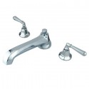 Kingston Brass KS430 Metropolitan Two Handle Roman Tub Filler w/ HL lever handles