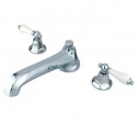 Kingston Brass KS430 Metropolitan Two Handle Roman Tub Filler w/ PL lever handles