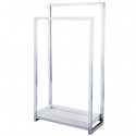 Kingston Brass SCC826 Edenscape Pedestal 2-Tier Steel Construction Towel Rack w/ Wooden Case