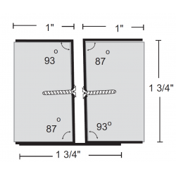 NGP 555 Parellel Bevel Astragal Set