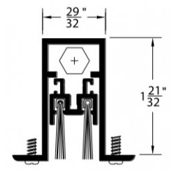 Pemko OS434 Automatic Door Bottom - Oversized
