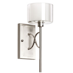 Dainolite DEL 1LT Wall Sconce, Satin Chrome Finish