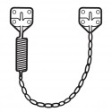Don-Jo CC-100-ZP 27-3/4" Crash Chain, Zinc Finish