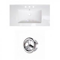 American Imaginations AI-20794 32-in. W 3H8-in. Ceramic Top Set In White Color