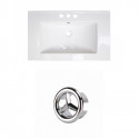 American Imaginations AI-20858 32-in. W 3H4-in. Ceramic Top Set In White Color