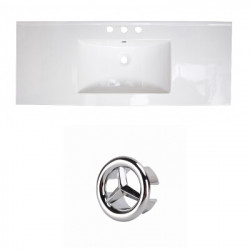 American Imaginations AI-21122 39.75-in. W 3H8-in. Ceramic Top Set In White Color