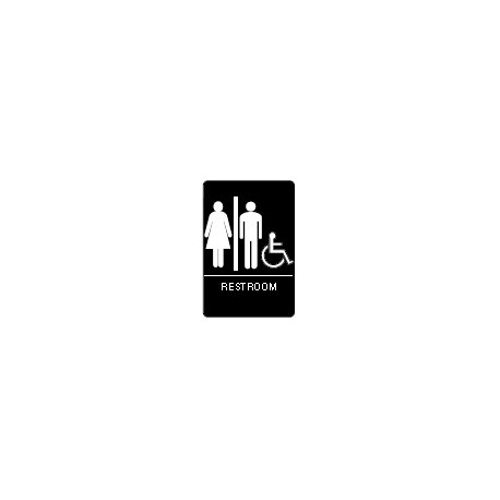 Don-Jo HS-9090-32 A.D.A. Signs, Black Finish