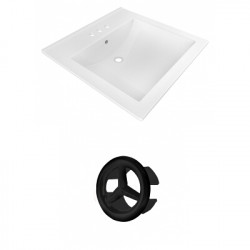 American Imaginations AI-21347 21.5-in. W 3H4-in. Ceramic Top Set In White