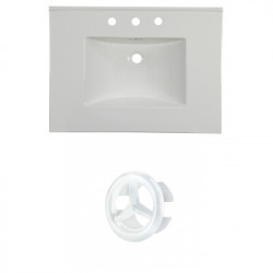American Imaginations AI-21388 30.75-in. W 3H8-in. Ceramic Top Set In White
