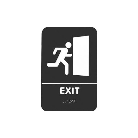 Rockwood BFM682 BFM Series ADA Molded Plastic Bathroom Restroom Exit Sign