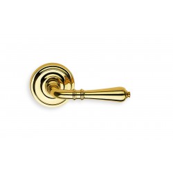 Omnia 752 Interior Traditional Lever Latchset - Solid Brass