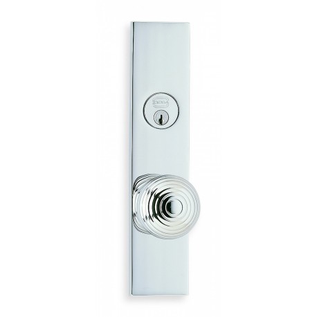 Omnia 12415 Deco Round Knob Mortise Lockset