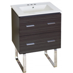 American Imaginations AI-18567 23.75-in. W Floor Mount Dawn Grey Vanity Set For 3H4-in. Drilling