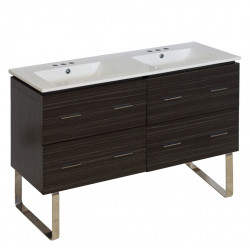 American Imaginations AI-18891 48-in. W Floor Mount Dawn Grey Vanity Set For 3H4-in. Drilling