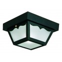 Design House 502872/501858 2-Light Outdoor Ceiling Light w/ Frosted Glass