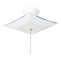 Design House 501338/517805 White Square Glass Ceiling