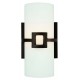Design House 514604 Monroe 1-Light Wall Scone In Oil Rubbed Bronze, Frosted Glass