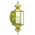 Design House 501692/501833 Augusta Outdoor Wall Light w/ Clear Beveled Glass, Solid Brass