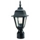 Design House 507509 Maple Street Outdoor Post Light In Black w/ Clear Glass