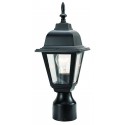 Design House 507509 Maple Street Outdoor Post Light In Black w/ Clear Glass