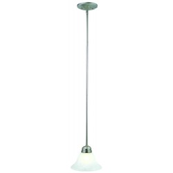 Design House 511634/514513 Millbridge 1-Light Mini Pendant w/ Alabaster Glass