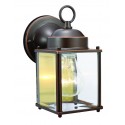 Design House 506576 Coach Outdoor Downlight In Oil Rubbed Bronze w/ Clear Glass