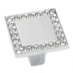 MNG Hardware 18426 Bellagio Square Knob Polished Chrome