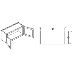 KCD Alex Double Door Wall Cabinet
