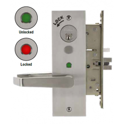 Marks USA LA318GJ Series Maximum Security Mortise Lockset, Classroom Intruder, Satin Stainless Steel