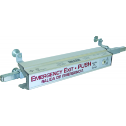 Precision 7R0 Arm-A-Dor Security Exit Hardware, Satin Aluminum-Clear Anodized