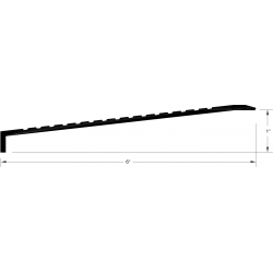 Reese S412 Threshold, Ramp / Transition, 6" x 1"