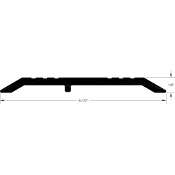Reese FR555 Threshold, Saddle, 5-1/2" x 1/2"