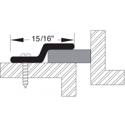 Reese 619 Weatherstrip, Perimeter Seals, 1-1/8" x 1/4"