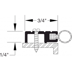 Reese 688 Weatherstrip, Perimeter Seals, 7/8" x 1/4"