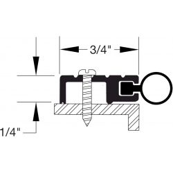 Reese 818 Weatherstrip, Perimeter Seals, 13/16" x 1/4"