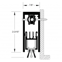 Reese 933 Door Bottoms, Automatic Door Bottom, 7/8" x 2-3/16"