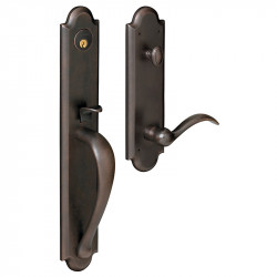 Baldwin Estate 6402 Hardware Boulder Full Escutcheon Handleset Emergency Egress