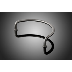 Forms+Surfaces DT0631 C-Shape 0.625" (16mm) dia. Round Tubular Door Pull, 12" c.c.