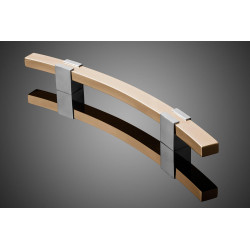 Forms+Surfaces HDQUA007 Quadrant Series 1500 24" OAL Configurable Door Pull, 1.5" x 1" Arc Grip