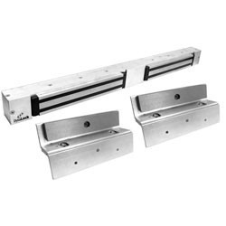 DynaLock 2268-TJ20 Double Inswing 1200 lb Holding Force Maglock, Finish-Satin Aluminum