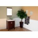 Bellaterra 804381 23.8 In Single Sink Vanity-Dark Walnut-Wood - 24x18.5x36"