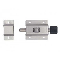 Sugatsune PRS-40 Push Barrel Bolt, Stainless Steel, Finish-Satin