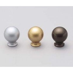 Sugatsune KK-B20 Aluminum Cabinet Knob, Top Diameter-20 mm, Silver Ion Coated