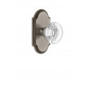 Grandeur Arc Short Plate w/ Bordeaux Crystal Knob